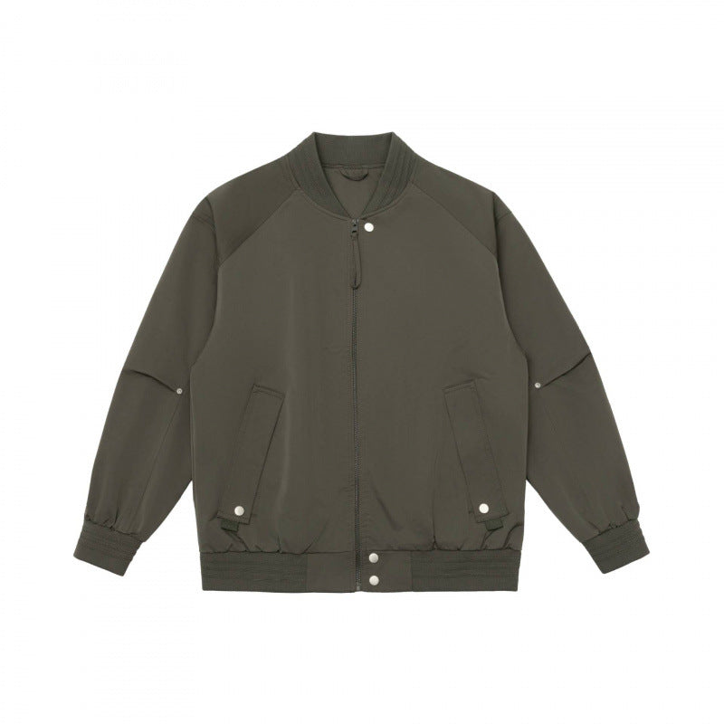 Unisex Leichtgewichtige Boxy‑Bomberjacke mit Raglanärmeln und Rippbündchen Nord Taschen