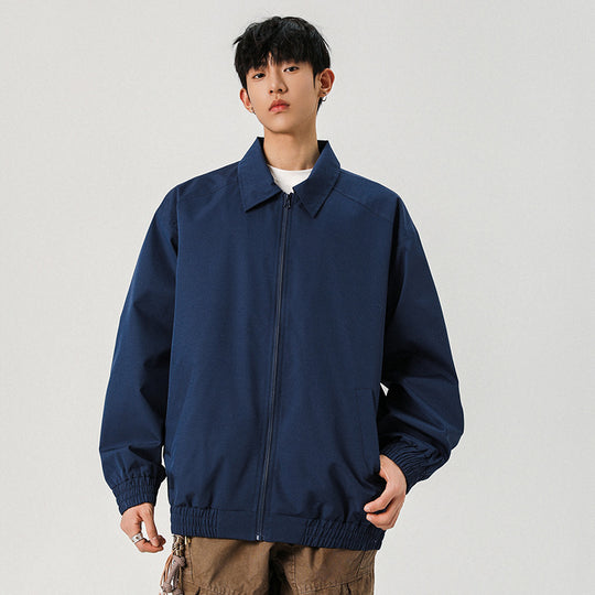 Herren Legere Übergangsjacke mit Reißverschluss und elastischem Saum Nord Taschen