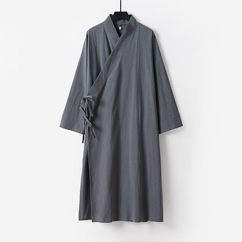 Unisex Langer Kimono-Mantel mit Bindeband, weitem Schnitt und minimalistischer Silhouette Nord Taschen