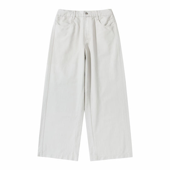Damen High‑Waist Culotte‑Hose aus Baumwoll‑Twill mit durchgehender Mittelnaht Nord Taschen