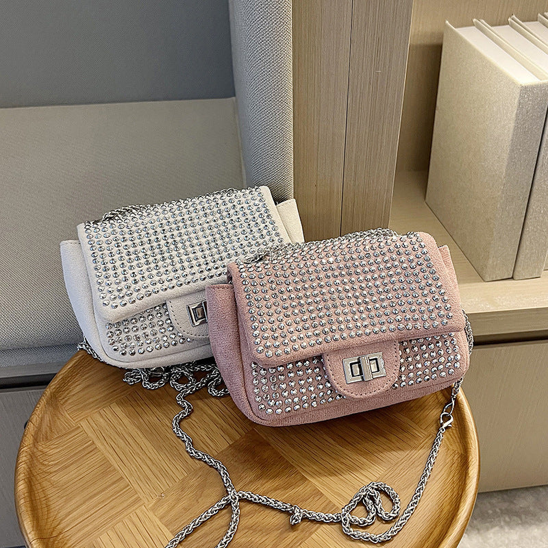 Damen elegante Clutch-Tasche mit funkelnden Strassakzenten Nord Taschen