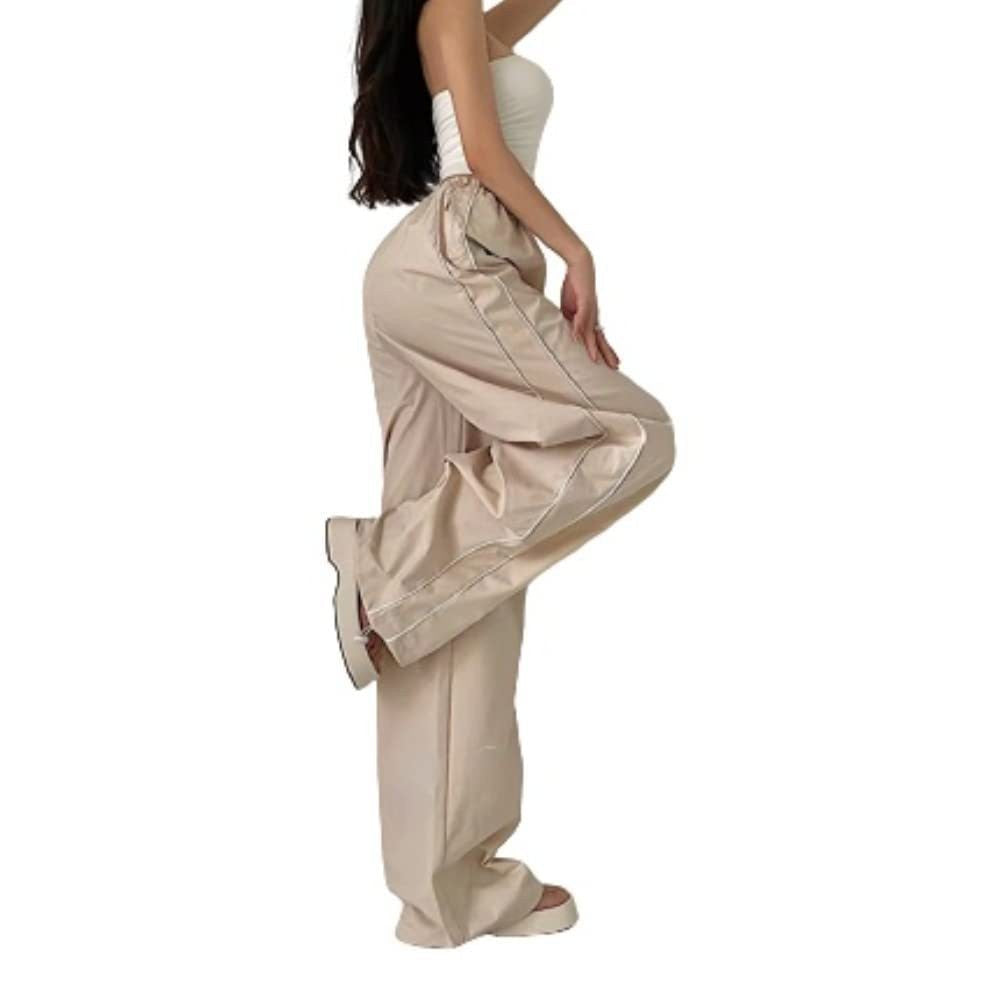 Damen Sportliche High-Waist Freizehhosen