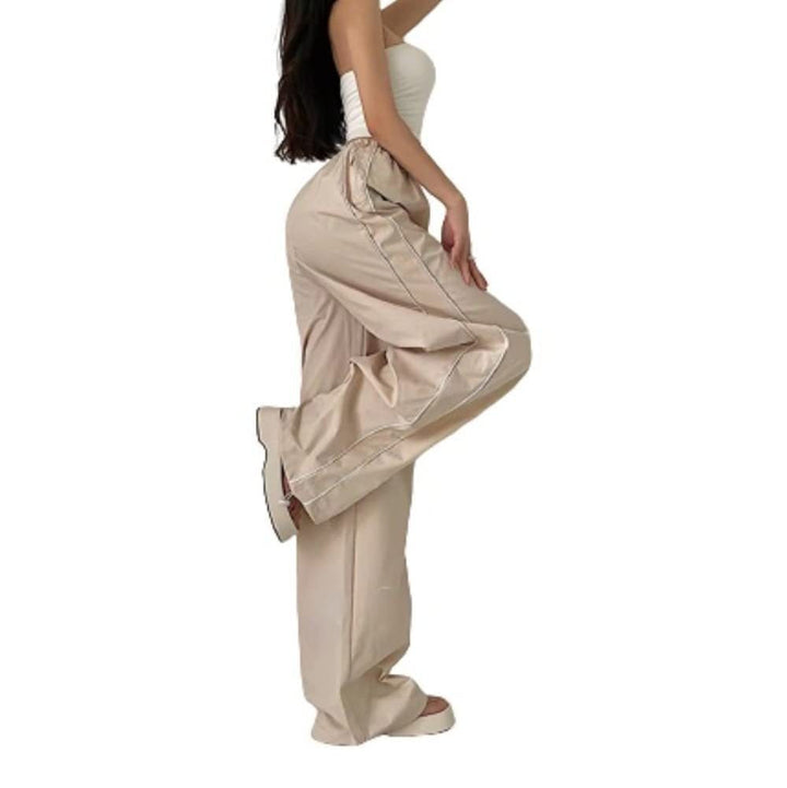 Damen Sportliche High-Waist Freizehhosen