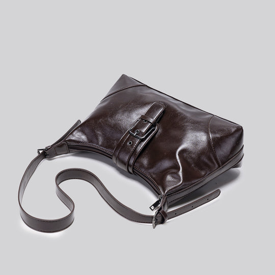 Damen Schultertasche mit eleganter Schnalle und hochwertigem Kunstleder Nord Taschen