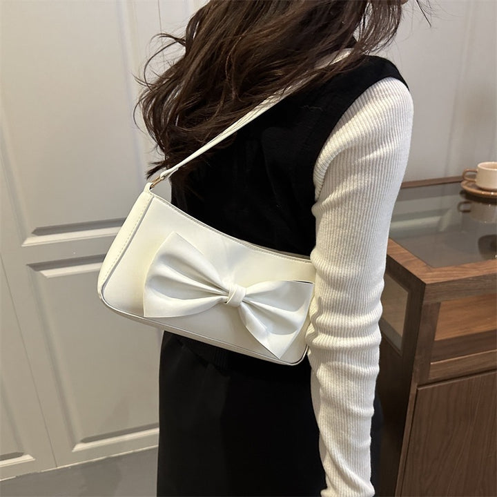 Damen elegante Handtasche mit Schleifenakzent Nord Taschen