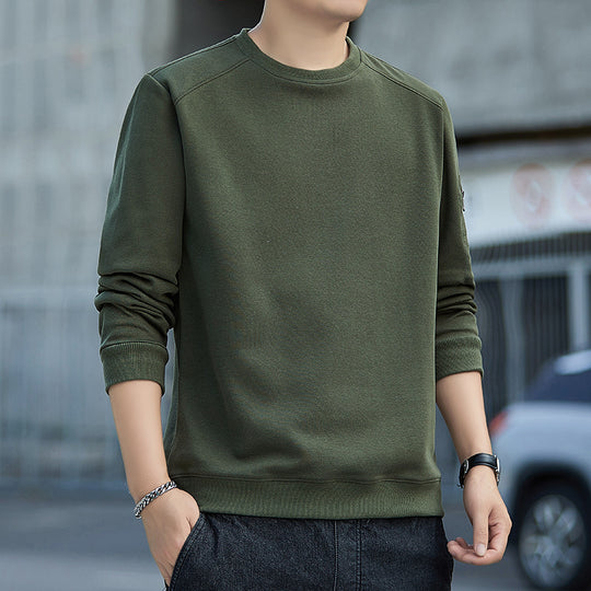 Herren Minimalistisches Sweatshirt mit Raglanärmeln und Reißverschluss-Ärmeltasche Nord Taschen