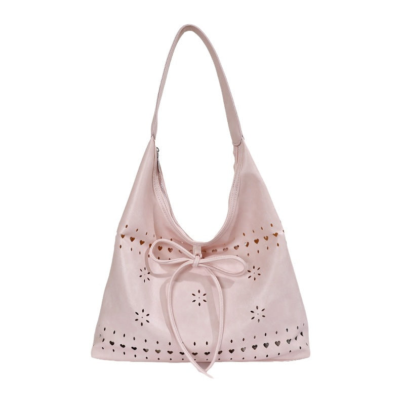 Damen Hobo-Tasche aus weichem Leder mit verzierten Details Nord Taschen