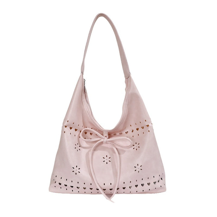 Damen Hobo-Tasche aus weichem Leder mit verzierten Details Nord Taschen