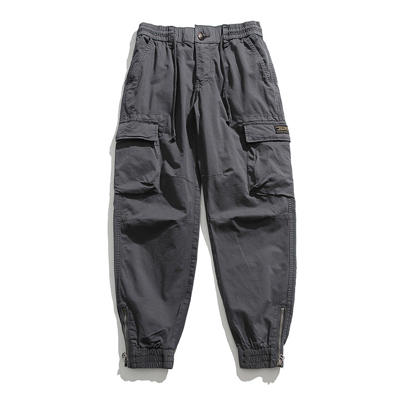 Herren Cargo-Joggerhose mit elastischem Komfortbund, Kniepaneelen und Reißverschluss-Knöcheln Nord Taschen