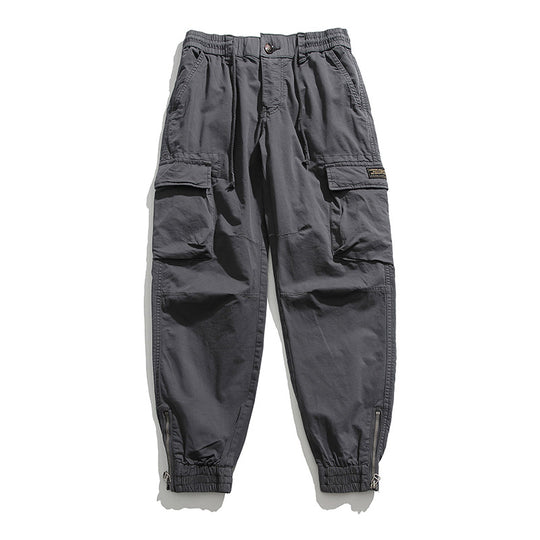 Herren Cargo-Joggerhose mit elastischem Komfortbund, Kniepaneelen und Reißverschluss-Knöcheln Nord Taschen