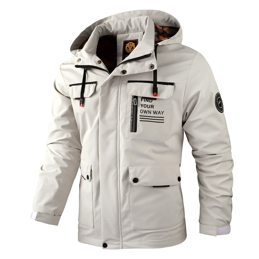 Herren wasserabweisender Fieldparka mit Kapuze, isolierender Fütterung und multifunktionalen Taschen Nord Taschen