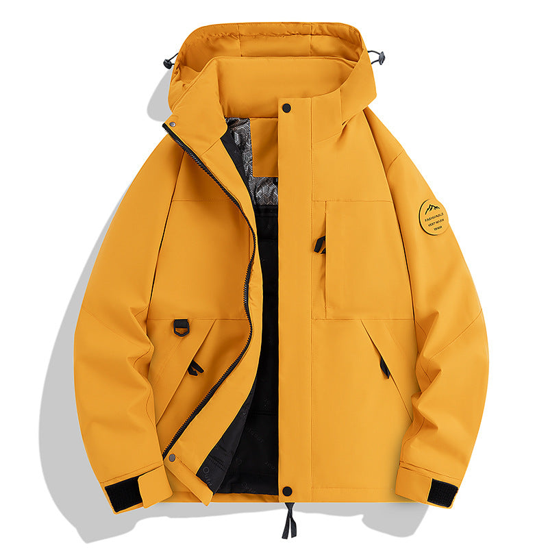 Herren Wasserdichte und atmungsaktive Softshell-Outdoorjacke Nord Taschen