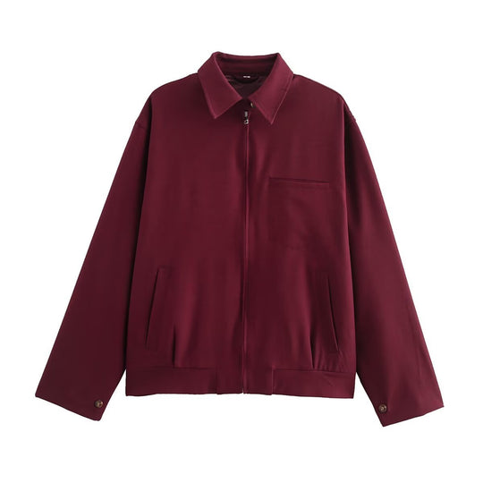 Herren Leichte Oversize-Blousonjacke mit durchgehendem Reißverschluss und aufgesetzten Eingrifftaschen Nord Taschen
