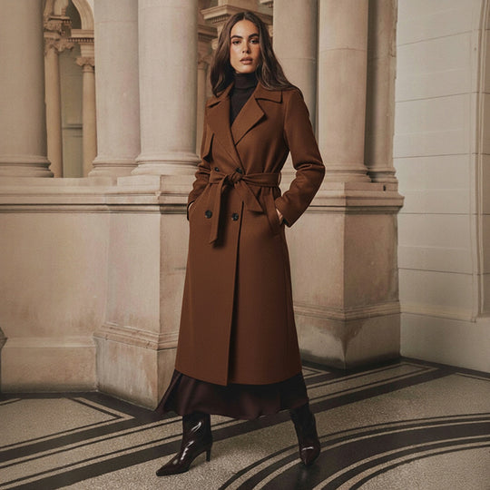 Damen Eleganter Trenchcoat Nord Taschen