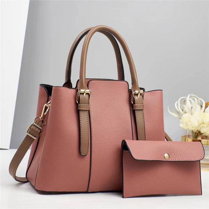 Damen elegante Handtasche mit abnehmbarem Mini-Portemonnaie Nord Taschen