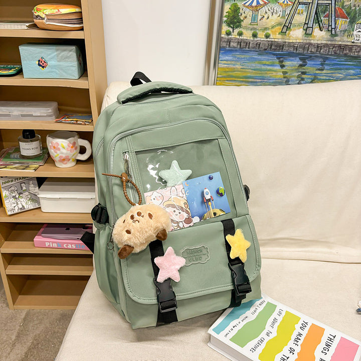 Damen stilvoller Rucksack mit transparentem Fach Nord Taschen