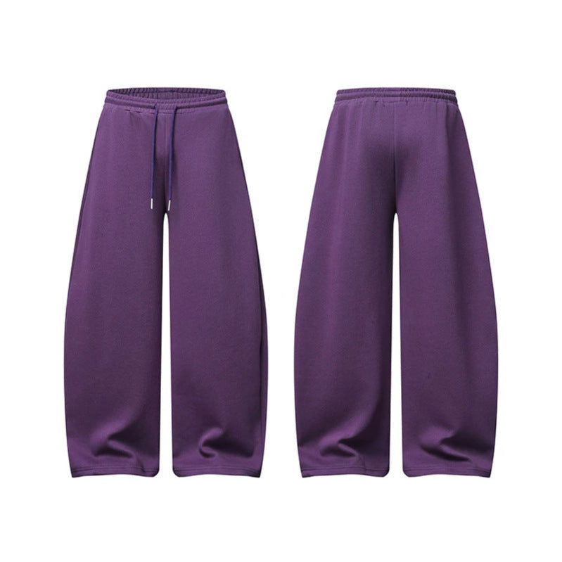 Damen Palazzo-Sweatpants mit hohem Elastikbund, Kordelzug und extra weitem Bein Nord Taschen
