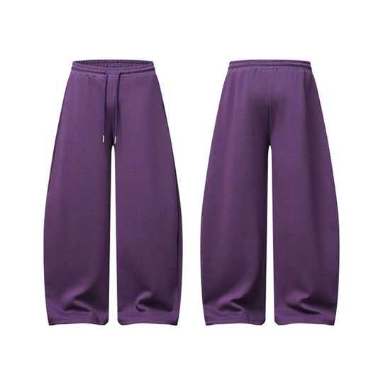 Damen Palazzo-Sweatpants mit hohem Elastikbund, Kordelzug und extra weitem Bein Nord Taschen