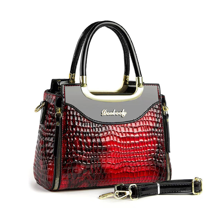 Damen Kreative Handtasche mit Schlangenlederoptik Nord Taschen