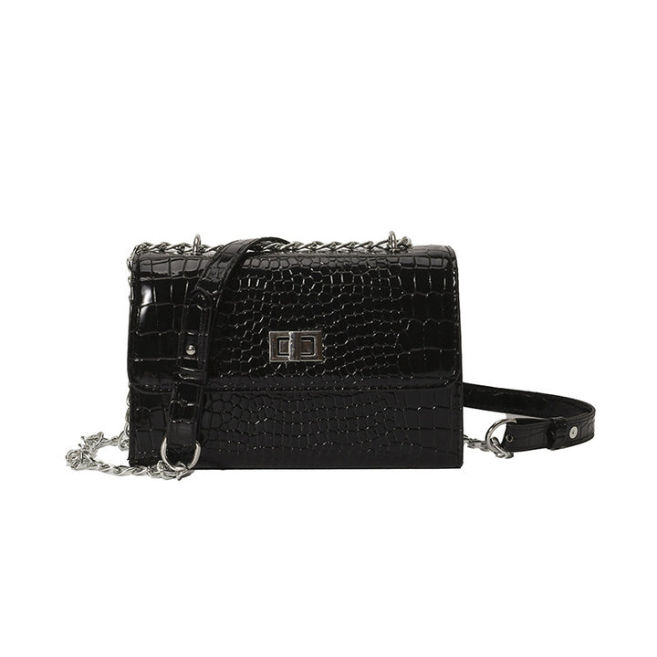 Damen Clutch-Tasche aus hochwertigem Kunstleder mit elegantem Kroko-Muster Nord Taschen