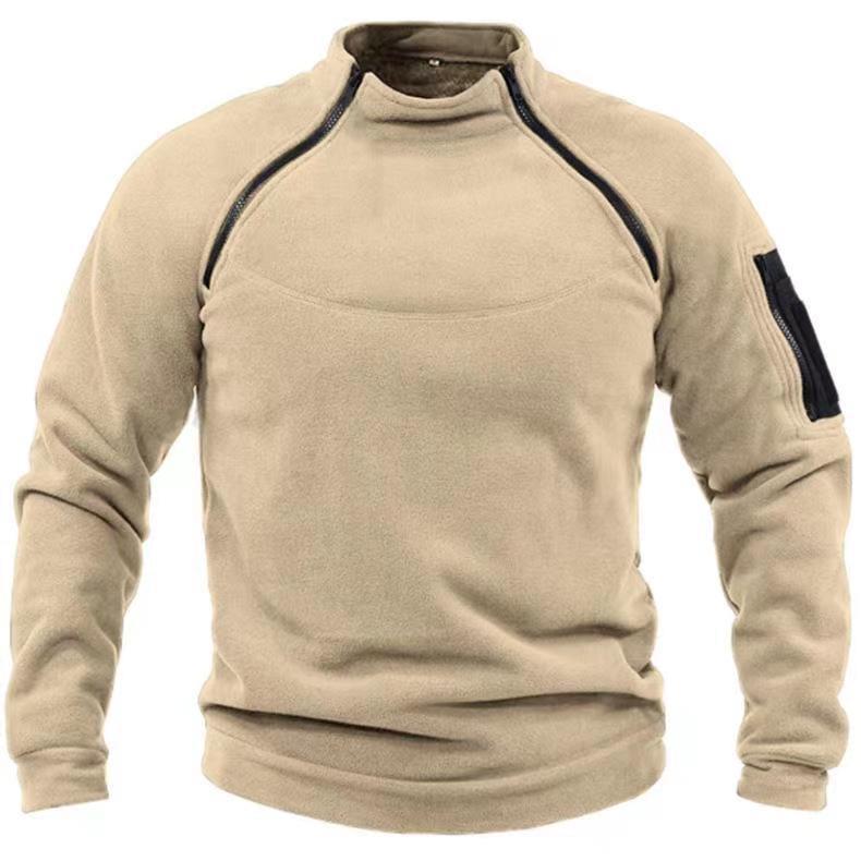 Herren Utility-Sweatshirt mit Schulter-Reißverschlüssen und Ärmeltasche Nord Taschen