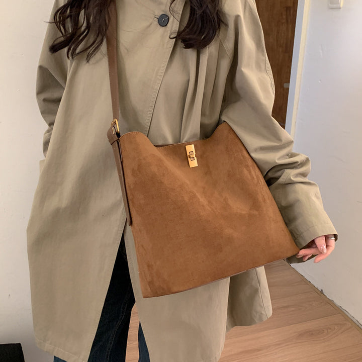 Damen schicke Hobo-Tasche mit elegantem Verschluss Nord Taschen