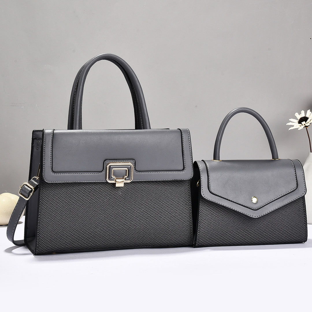 Damen Handtaschen-Set mit strukturiertem Design und eleganter Mini-Umhängetasche Nord Taschen