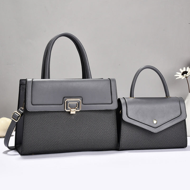 Damen Handtaschen-Set mit strukturiertem Design und eleganter Mini-Umhängetasche Nord Taschen