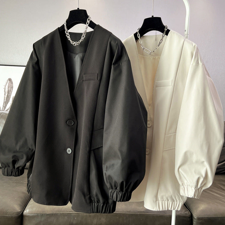 Damen Stylischer Oversized-Blazer Nord Taschen