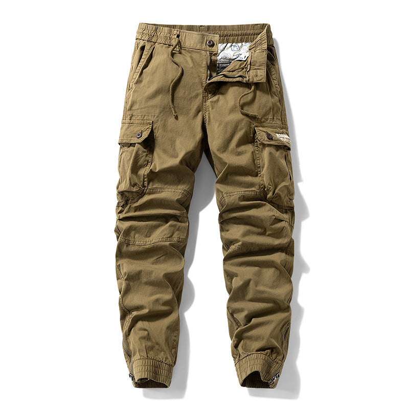 Herren Cargo-Jogginghose im Utility‑Stil mit elastischem Tunnelzugbund und verstärkten Kniepaneelen Nord Taschen