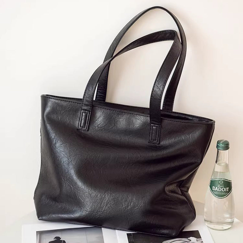 Damen elegante Shopper-Tasche mit strukturiertem Kunstleder Nord Taschen