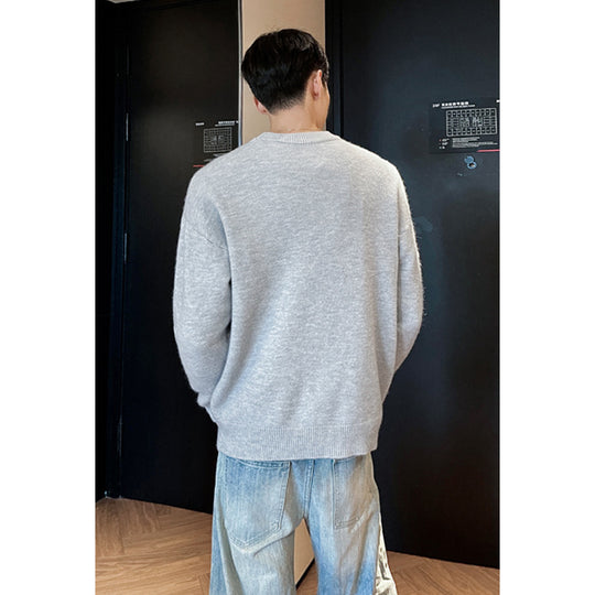 Herren Modischer Rundhals-Pullover Nord Taschen