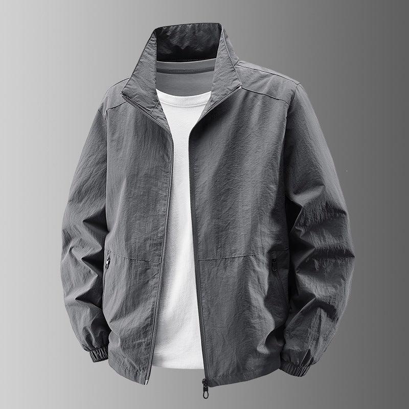 Herren Ultralight Technical Blousonjacke mit elastischen Bündchen, verdeckten Reißverschlusstaschen & atmungsaktivem Nylonmix Nord Taschen