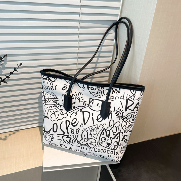 Damen Einkaufstasche mit kreativem Grafikdesign Nord Taschen