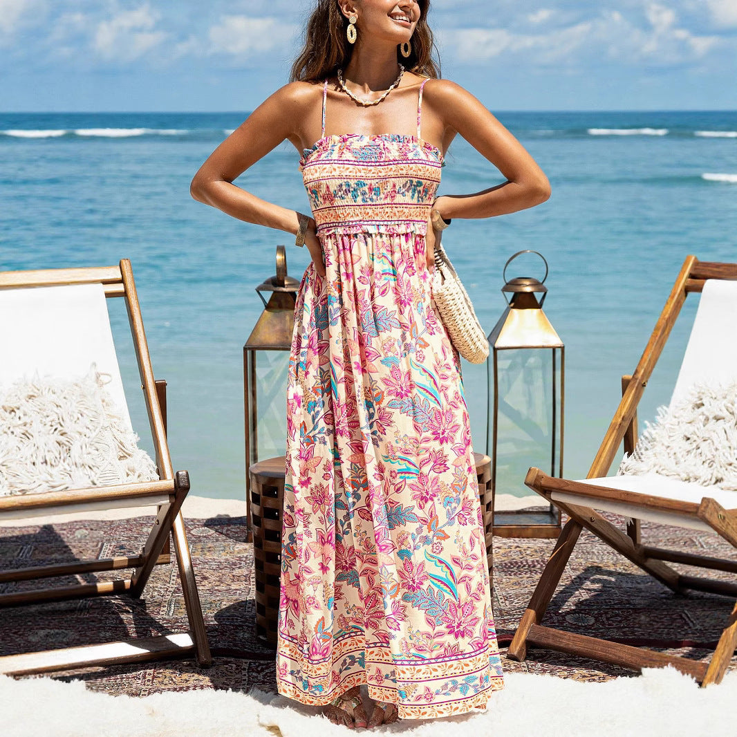 Damen Maxikleid Nord Taschen