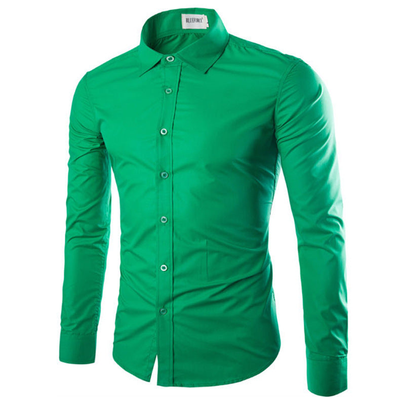 Herren elegante Langarmhemd