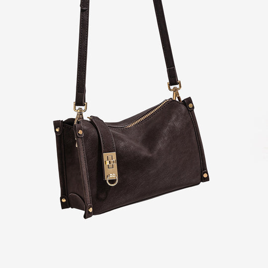Damen Handtasche mit abnehmbarem Schulterriemen und eleganter Klappenöffnung Nord Taschen