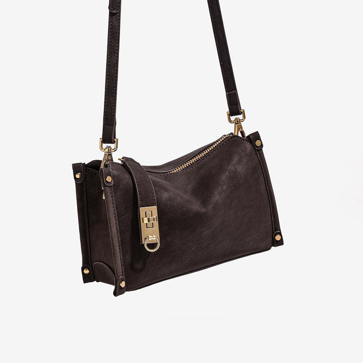 Damen Handtasche mit abnehmbarem Schulterriemen und eleganter Klappenöffnung Nord Taschen