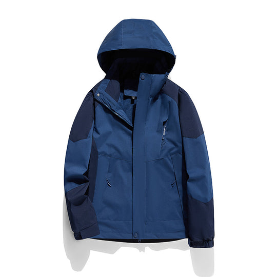Damen zweilagige Softshell‑Outdoorjacke mit abnehmbarem Fleece‑Innenlayer und Kapuze Nord Taschen