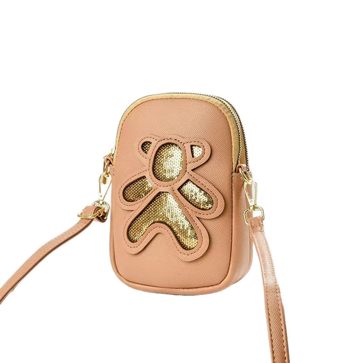 Damen modische Crossbody-Tasche mit charmantem Bärdesign Nord Taschen