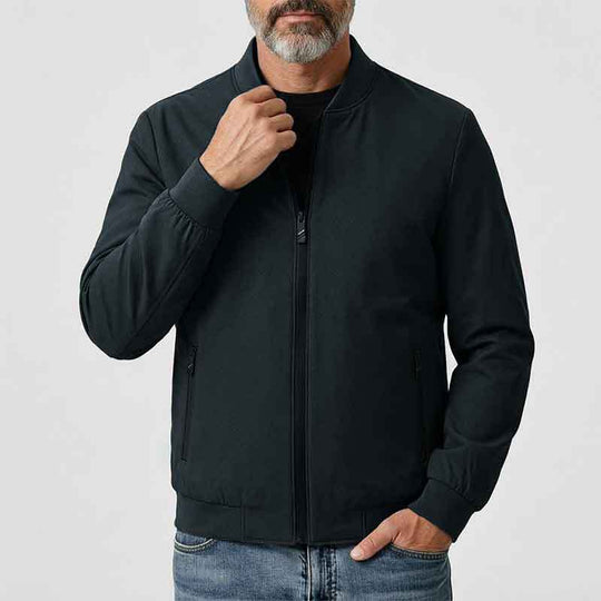 Herren Sportliche Übergangsjacke mit hohem Kragen und seitlichen Reißverschlusstaschen Nord Taschen 1788242364