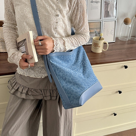 Damen Hobo-Tasche mit elegantem Leodruck und verstellbarem Schulterriemen Nord Taschen