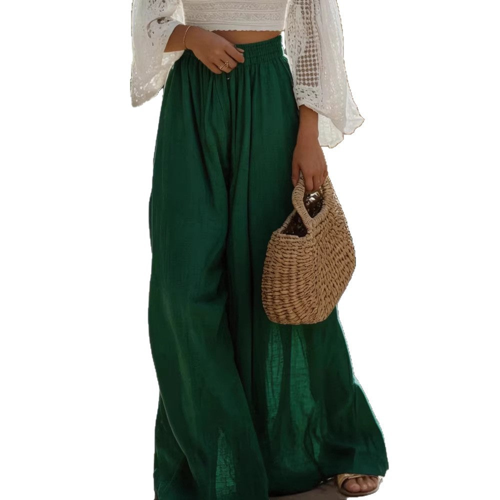 Damen weite Palazzohose Nord Taschen