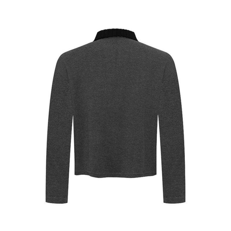 Damen Langarm-Poloshirt mit Halbzip, Kontrastschultern und Knopfmanschetten Nord Taschen