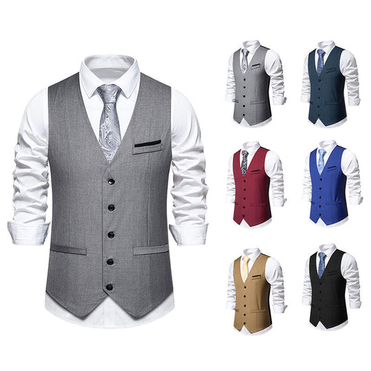 Herren elegante Weste im klassischen Stil mit modernem Schnitt Nord Taschen