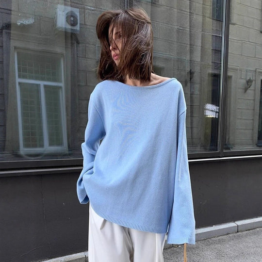 Damen Grobstrick-Kapuzenpullover aus reiner Baumwolle mit Kordelzug Nord Taschen