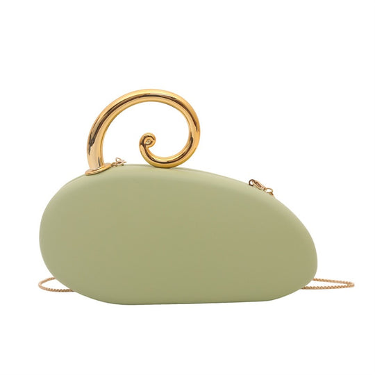Damen Clutch-Tasche mit elegantem Spiraldetail aus hochwertigem Kunstleder Nord Taschen