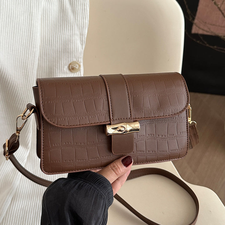 Damen Umhängetasche im eleganten Krokodilprägung Nord Taschen