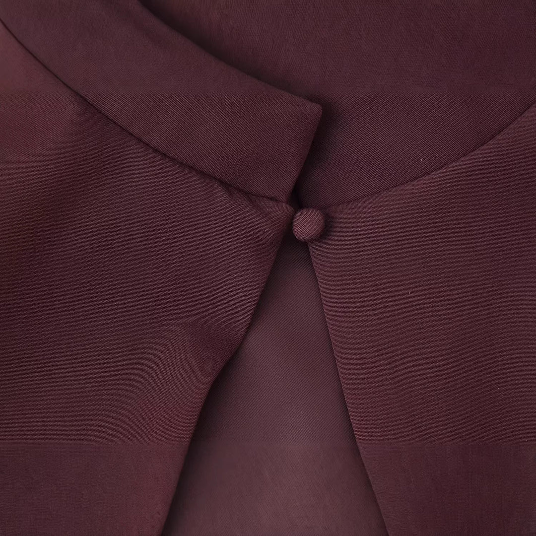 Damen Top mit Capelet-Überwurf und taillierter Peplum‑Silhouette Nord Taschen