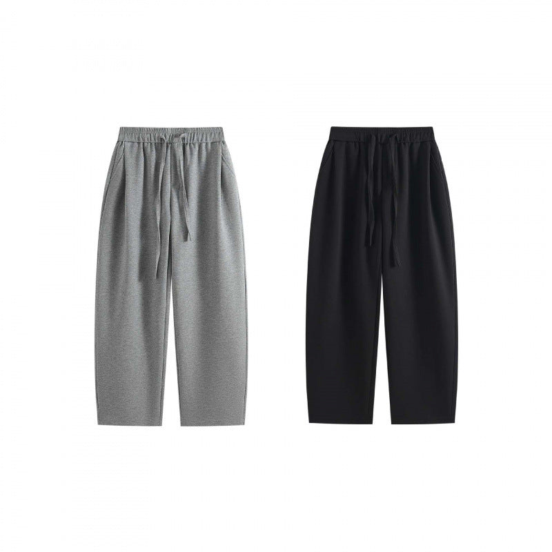 [Damen] Weite Highwaist-Loungehose mit Kordelzug, elastischem Bund und Seitentaschen Nord Taschen